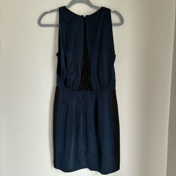 Rebecca Taylor Women’s silk lace sleeveless peekaboo dress size 4 - GUC! - Picture 5 of 11